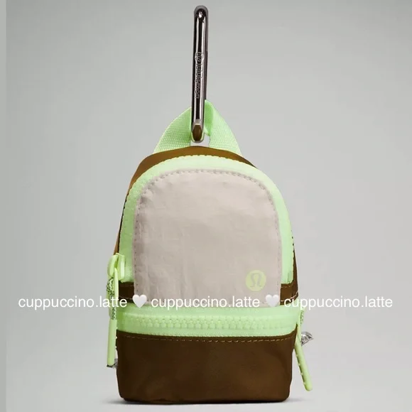 SOLD🍋Lululemon City Adventurer Backpack Nano White Opal/Burnt Caramel/Faded Zap - Picture 8 of 13